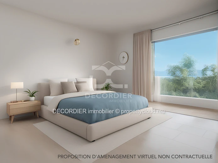 Penthouse located in a secure residence with a sea view rooftop