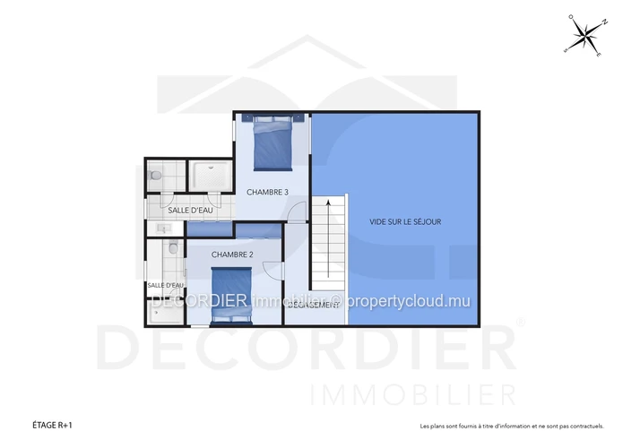 Magnifique appartement de type duplex situé à Pointe aux Cannoniers