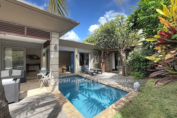 Modern villa with garden and pool