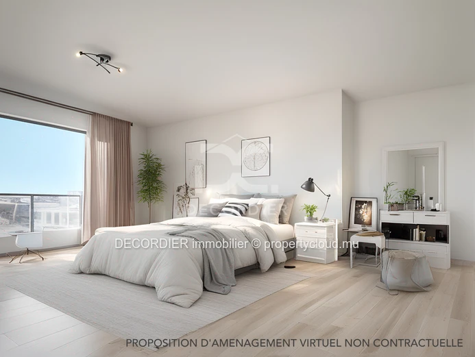 Penthouse located in a secure residence with a sea view rooftop