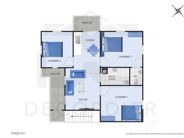 Appartement de 3 Chambres