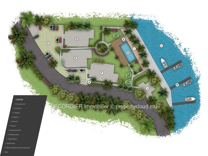 Appartement situé dans une résidence pied dans l'eau - VEFA