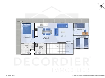 Appartement de 3 Chambres
