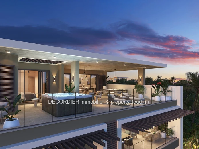 Penthouse vue mer situé dans une résidence sécurisée accessible aux étrangers
