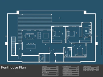 Appartement de 3 Chambres