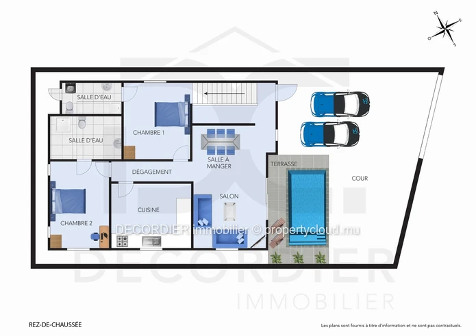 House with pool and rooftop in Poste Lafayette