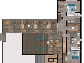Maison de 3 Chambres