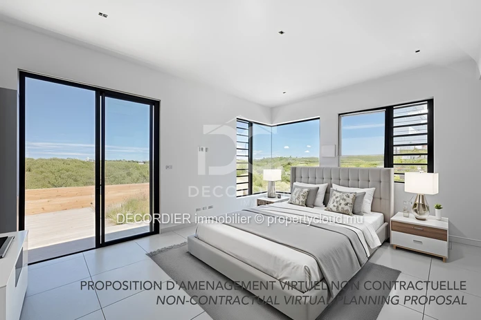 Villa contemporaine de plain-pied avec piscine