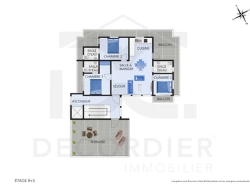Appartement de 3 Chambres