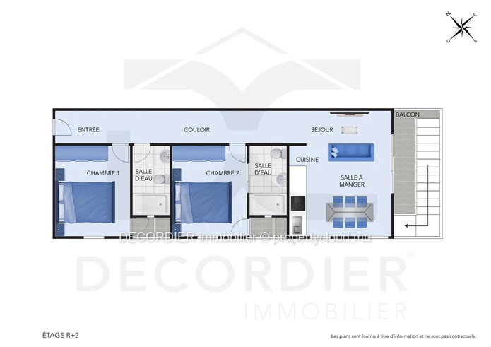 Penthouse with sea view in Pereybere