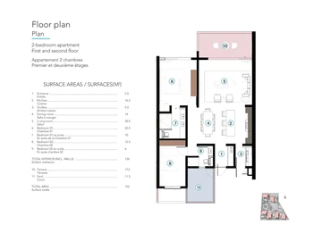 Appartement de 2 Chambres