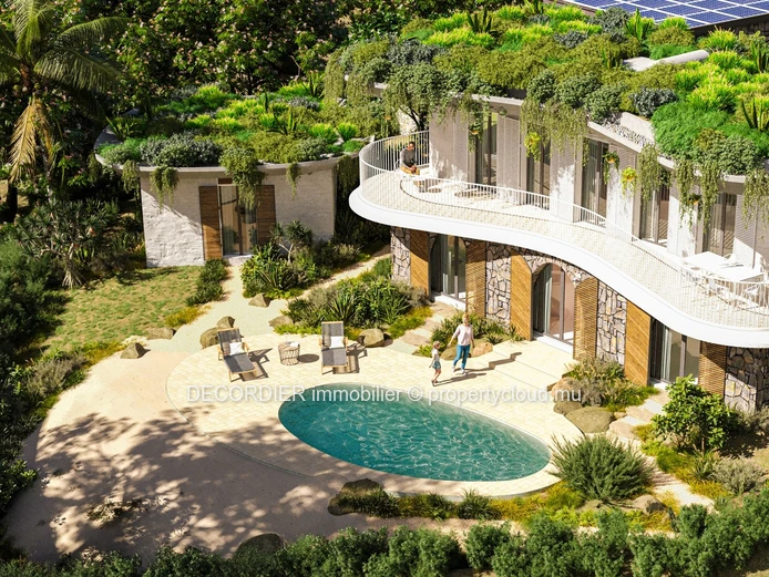 Sublime villa with a view of one of the most beautiful bays in Mauritius
