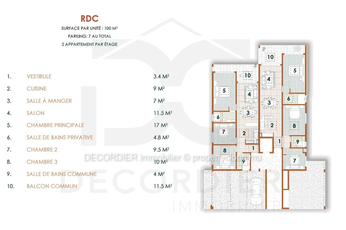 Appartement en vefa à vendre à Pereybere