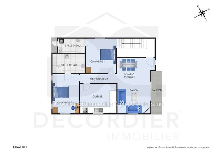 House with pool and rooftop in Poste Lafayette