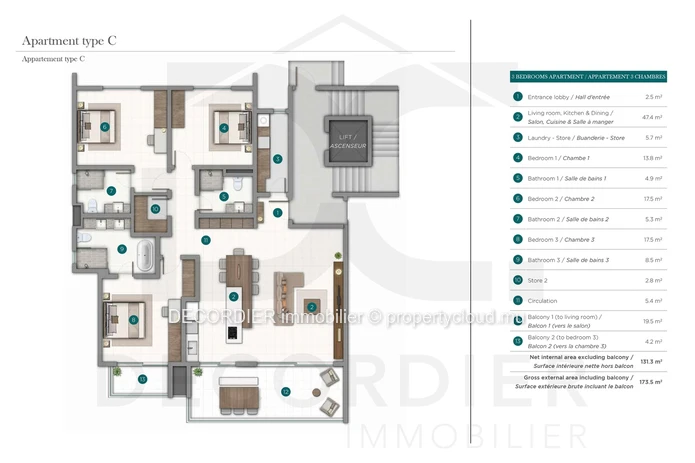 Bel appartement à Pointe aux Canonniers