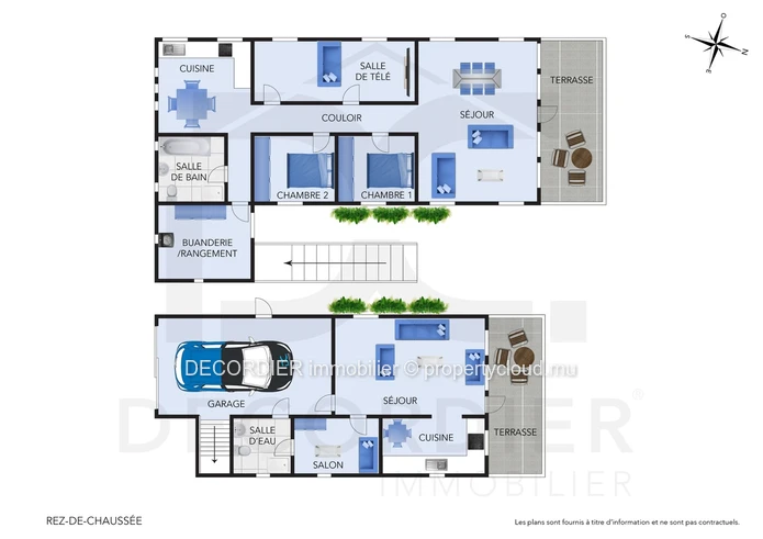 Home in Roche Noires,just steps from the ocean