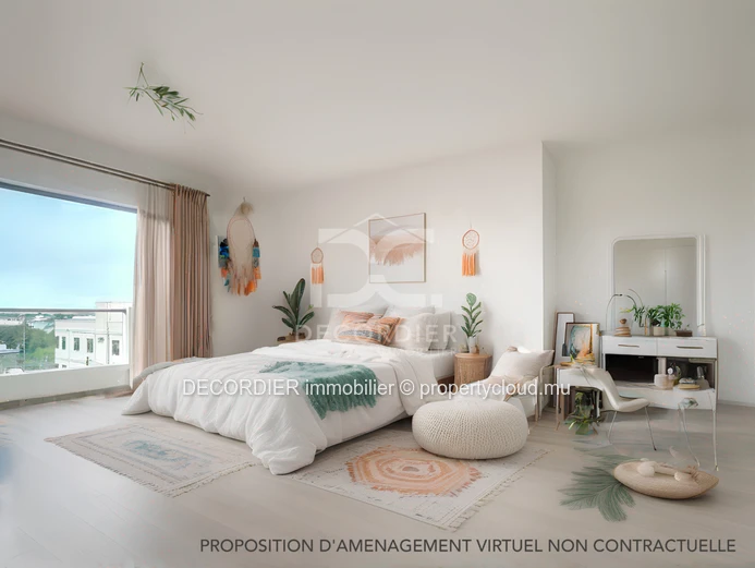 Penthouse located in a secure residence with a sea view rooftop