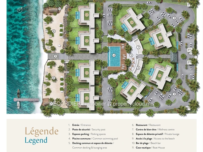Penthouse situé dans une résidence pieds dans l'eau - Accessible aux étrangers