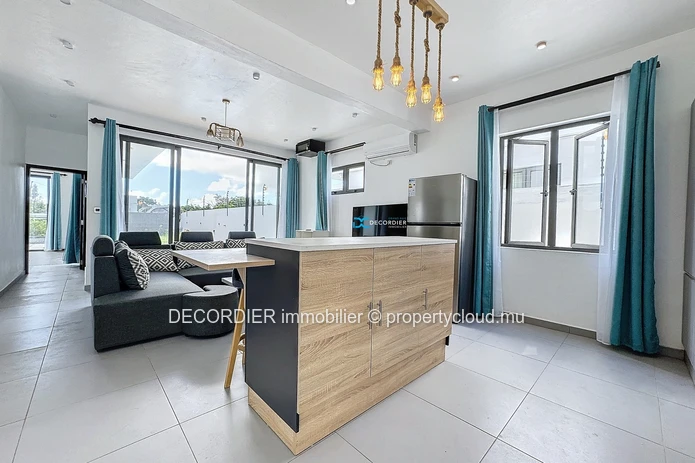New single storey house with swimming pool and garden