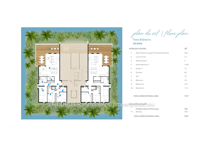 Appartement situé dans une résidence à 3 minutes de la plage