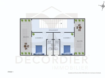 Maison de 2 Chambres