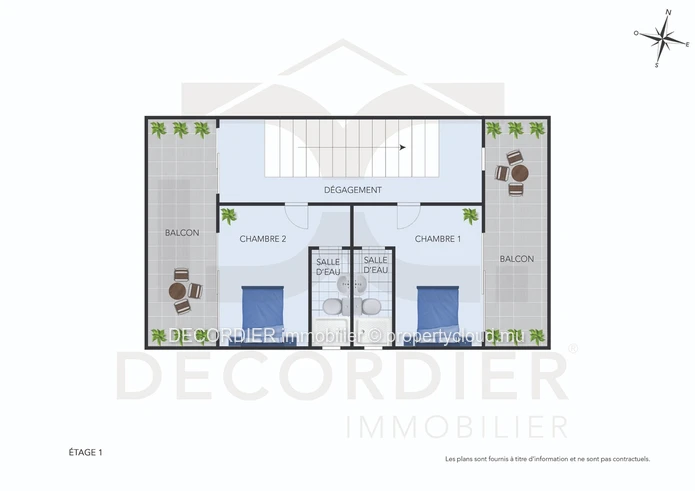 Duplex neuf et cosy niché à 10 minutes à pied de la plage