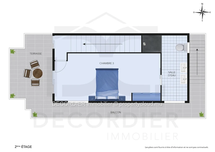 Modern house with pool and rooftop