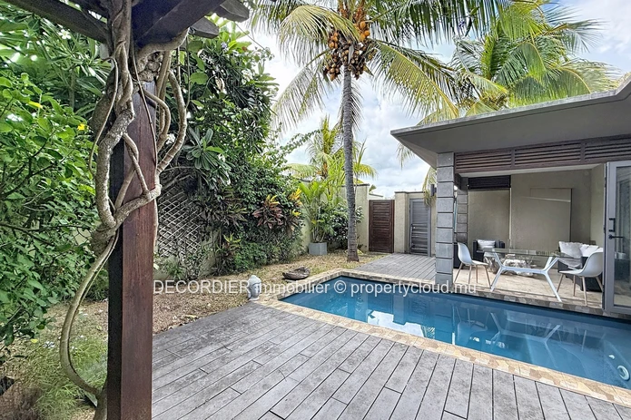 Modern villa with garden and pool