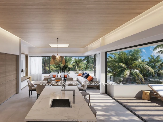 Penthouse avec accès à la plage et services hôteliers, accessible aux étrangers.