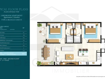 Appartement de 2 Chambres