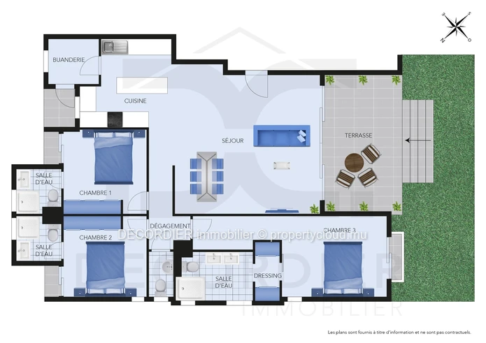 Apartment located in a secure residence accessible to foreigners