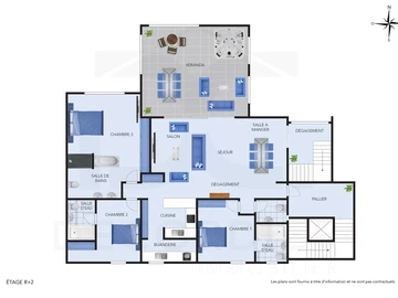 Appartement de 3 Chambres