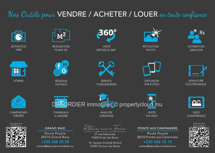 For sale – Residential and commercial land in Pointe aux Piments.