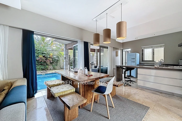 Modern villa with garden and pool