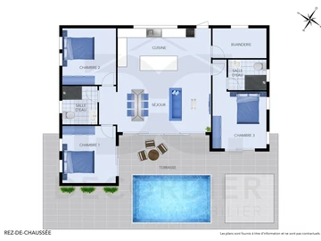 Maison de 3 Chambres