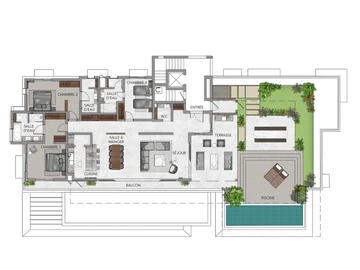 Appartement de 3 Chambres