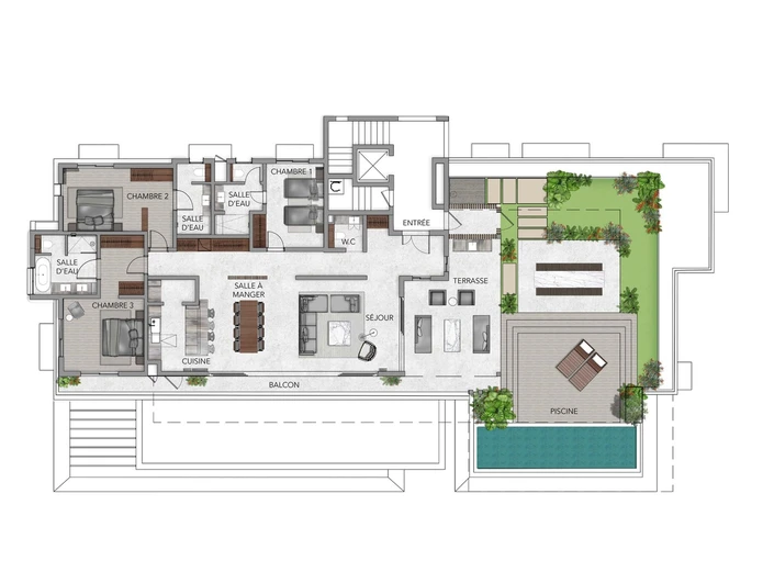 Penthouse Moderne à vendre