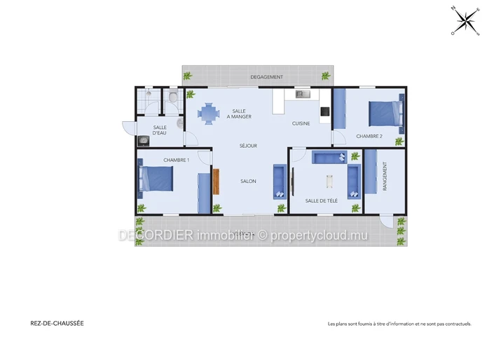 For rent - first floor apartment in Pereybere