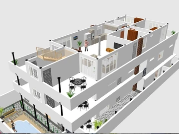 Appartement de 3 Chambres