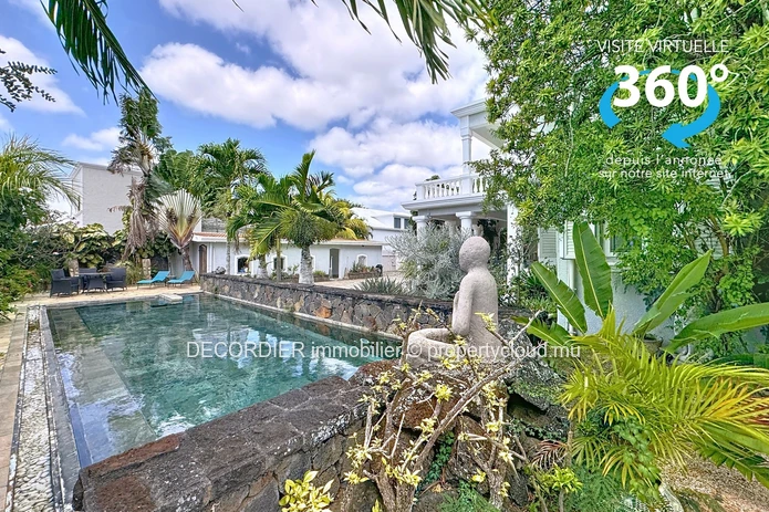À Louer – Élégante maison de style colonial moderne avec piscine à Pointe aux Canonniers