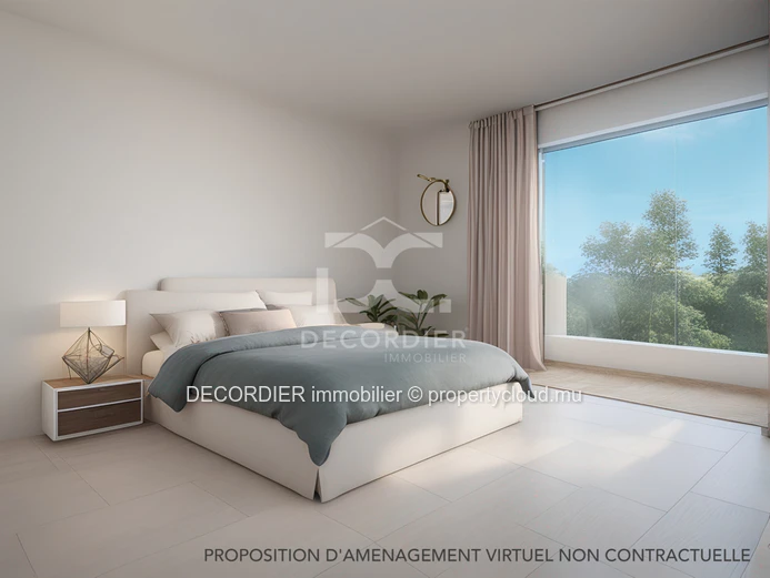 Penthouse located in a secure residence with a sea view rooftop