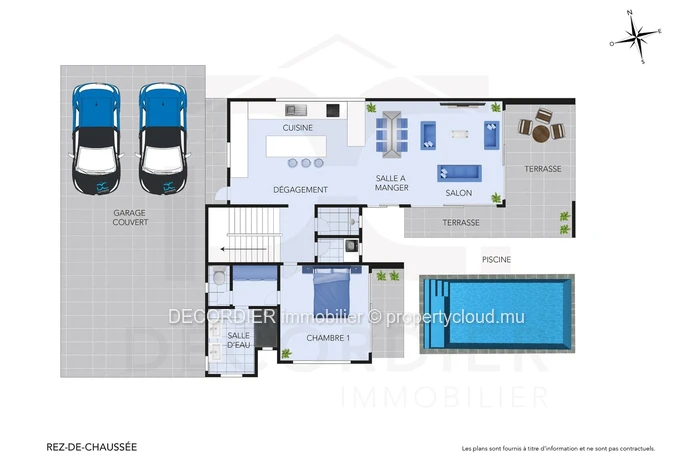 Villa moderne en location à Troux aux Biches