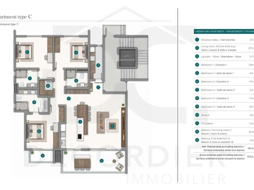 Appartement de 2 Chambres
