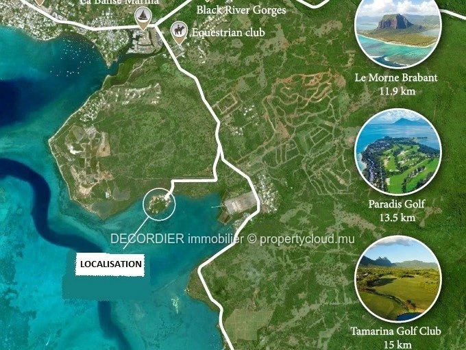 A vendre - Rivière Noire, appartements d'exception pieds dans l'eau avec permis de résident permanen