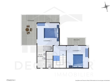 Maison de 3 Chambres